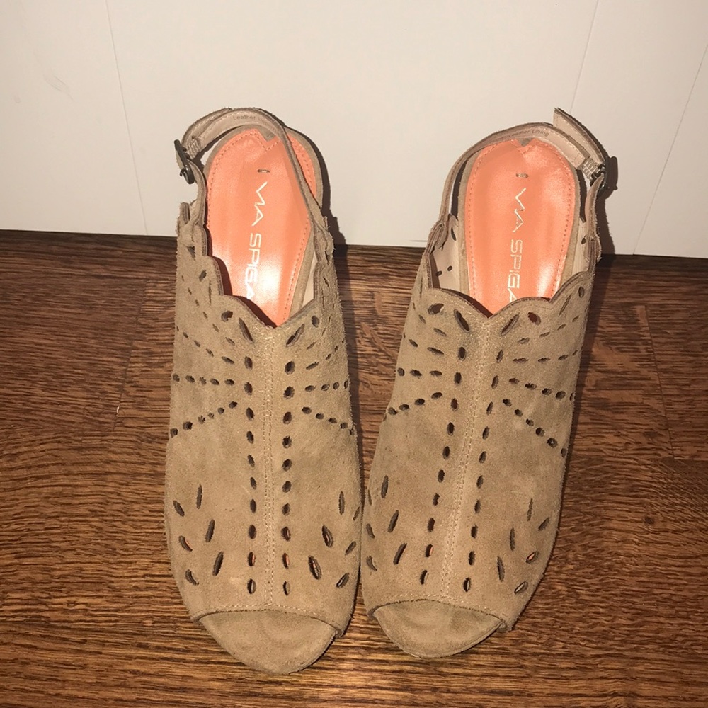 Ma Spiga Beige Heels